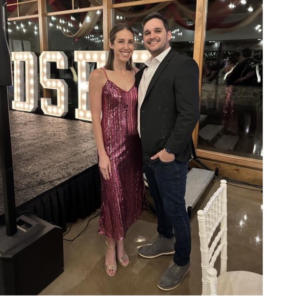 Anthropologie NWT Maeve Sleeveless Sequin Stripe Midi Dress size XS. - Picture 4 of 16